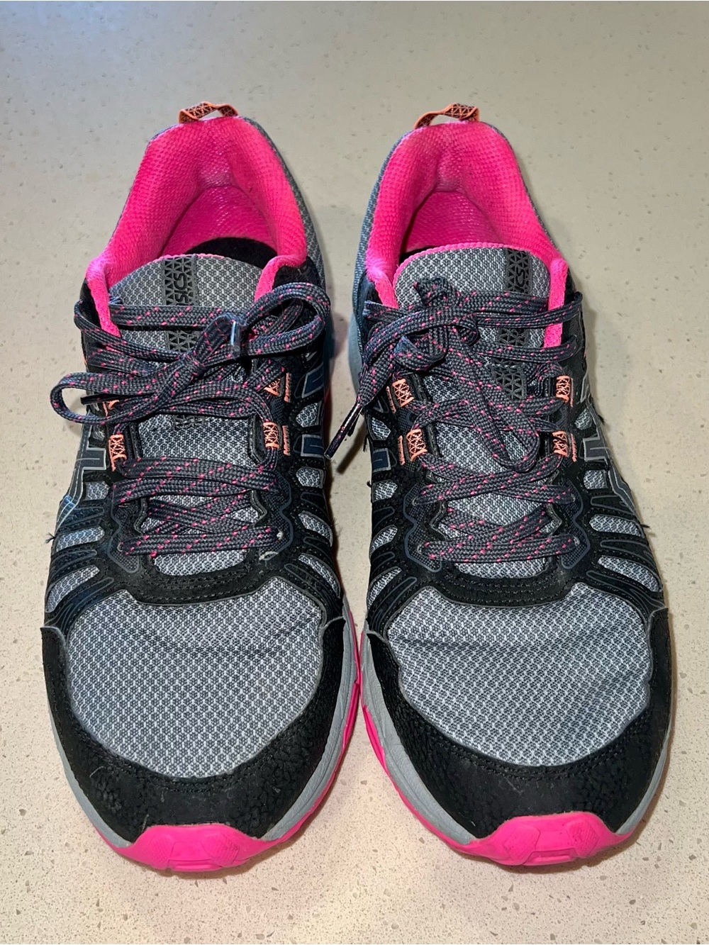 ASICS Women's Size 9 Gray, Black & Pink Athletic Shoes - Picture 3 of 8